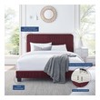 bed frame and head board Modway Furniture Beds Maroon