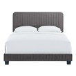wood frame queen bed frame Modway Furniture Beds Gray