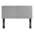 upholstered headboard footboard Modway Furniture Headboards Light Gray