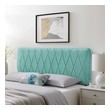 double bed without headboard Modway Furniture Headboards Mint