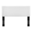 double fabric headboard Modway Furniture Headboards White