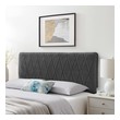 bed frame queen upholstered Modway Furniture Headboards Charcoal