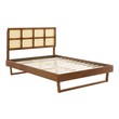 platform bedframes Modway Furniture Beds Walnut