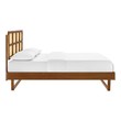 king bed frame with shelves Modway Furniture Beds Walnut