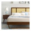 metal single bed with storage Modway Furniture Beds Walnut