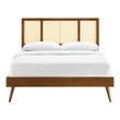 king bed and frame set Modway Furniture Beds Walnut