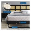 low queen bed base Modway Furniture Beds Black