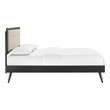 twin xl bed frame with storage and headboard Modway Furniture Beds Black Beige