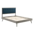 long twin size bed Modway Furniture Beds Gray Azure