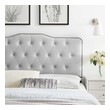 king bed frame with low headboard Modway Furniture Headboards Light Gray