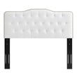 velvet headboard Modway Furniture Headboards White