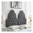 bed frame headboard cover Modway Furniture Headboards Charcoal