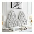 full size bed without headboard Modway Furniture Headboards Light Gray