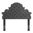 tufted upholstered bed king Modway Furniture Headboards Charcoal