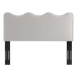 bed with cushion headboard and storage Modway Furniture Headboards Light Gray