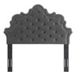 headboard queen with lights Modway Furniture Headboards Charcoal
