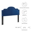 headboard cushion for bed Modway Furniture Headboards Navy