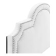 upholstered king headboard and footboard Modway Furniture Headboards White