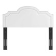 upholstered king headboard and footboard Modway Furniture Headboards White