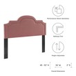 california king bed headboard and footboard Modway Furniture Headboards Dusty Rose