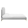 king and queen size bed Modway Furniture Beds Light Gray