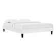 basic wood bed frame Modway Furniture Beds White
