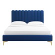 twin bed low frame Modway Furniture Beds Navy