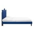 grey king bed frame with headboard Modway Furniture Beds Navy