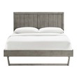 twin wood box spring Modway Furniture Beds Gray