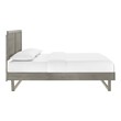 grey kingsize bed Modway Furniture Beds Gray