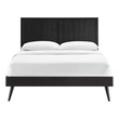 high bed frame queen Modway Furniture Beds Black