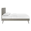 queen bed with storage with headboard Modway Furniture Beds Gray