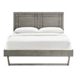 double twin bed frame Modway Furniture Beds Gray