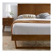queen size bed frame metal Modway Furniture Beds Walnut