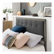 high platform bed frame queen Modway Furniture Beds Gray Charcoal
