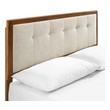 twin bed frame and headboard Modway Furniture Beds Walnut Beige
