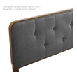 black platform bed frame Modway Furniture Beds Walnut Charcoal