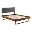 king size and queen size bed Modway Furniture Beds Walnut Charcoal