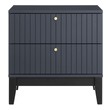 black night stand table Modway Furniture Case Goods Blue