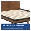 queen mattress for platform bed Modway Furniture Beds Walnut