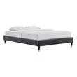 single mattress and box spring Modway Furniture Beds Charcoal