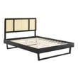 floor bed king Modway Furniture Beds Black