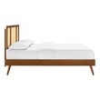 king and queen bed Modway Furniture Beds Walnut