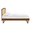 grey platform bed queen Modway Furniture Beds Beds Walnut