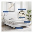 twin mattress lowes Modway Furniture Beds White