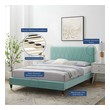 queen platform bed frame with storage Modway Furniture Beds Mint