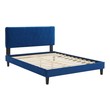upholstered bed frame king with storage Modway Furniture Beds Navy
