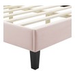 upholstered full size bed with storage Modway Furniture Beds Pink
