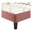 metal and wood bed frame queen Modway Furniture Beds Dusty Rose