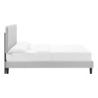 fabric platform bed Modway Furniture Beds Light Gray